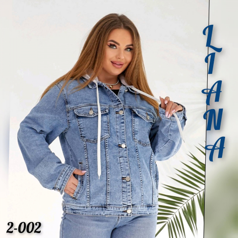 LIANA Жіноча джинсова курточка 2-002 оптом